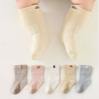 Детские носки с героями мультфильмов, весенне-осенние милые носки для новорожденных, хлопковые носки для младенцев для девочек и мальчиков, напольные носки для детей 0-6M