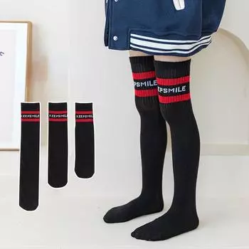 Детские носки средней длины. Хлопковые носки в студенческом стиле для мальчиков и девочек. Детские длинные носки выше колена. Носки для родителей и детей. Длинные носки для девочек. 28cm