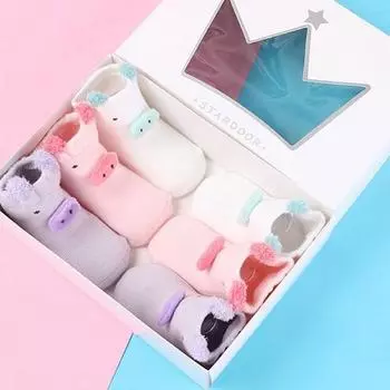 Детские носки Stardoor Baby Pig Nose, комплект из 3 предметов + коробка, корейские товары для детей