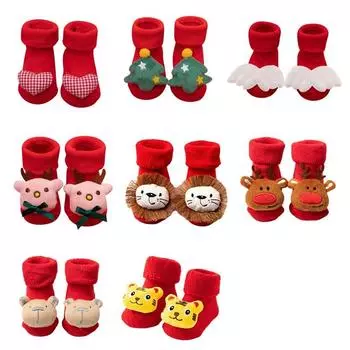 Детские носки Теплые и нескользящие носки для малышей Детские носки M