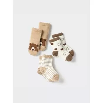 Детские носки Uniqlo 3р 03 GRAY/BABY 14cm