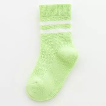 Детские носки весна лето детские носки однотонные хлопковые для девочек мальчиков средней длины детские полосатые спортивные носки 1-8 лет 1 to 3 year