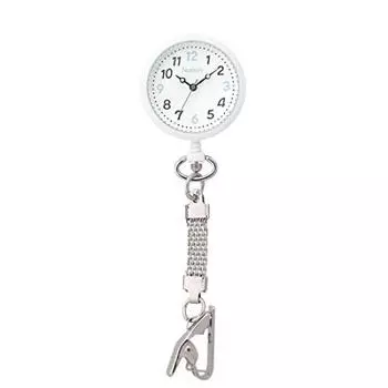 Детские НОВЫЕ часы Hapipla Luminous Nurse Watch с перевернутым циферблатом для медицинских сестер [22 цвета] Белый 1045268A