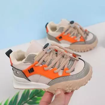 Детские новые модные повседневные кроссовки для бега, детские универсальные кроссовки с мягкой подошвой, износостойкие, удобные, модные, сетчатые 21 insole13.5CM розовый