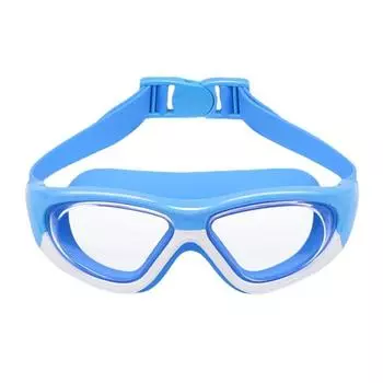 Детские очки для дайвинга с большой оправой, водонепроницаемые и противотуманные, с высоким разрешением, для мальчиков и девочек, цельные беруши