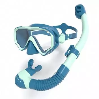 Детские очки для дайвинга снорклинга детская маска очки для плавания Child 1527-S07 небесно-голубой