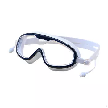 Детские очки для плавания для мальчиков и девочек, водонепроницаемые, портативные, для защиты глаз, водостойкие, для бассейна чёрный