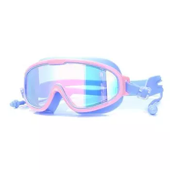 Детские очки для плавания для мальчиков и девочек, очки для плавания, водонепроницаемые и противозапотевающие, профессиональные очки для дайвинга в большой оправе