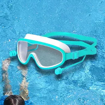 Детские очки для плавания, лучшие очки с защитой ушей для подводных исследований Green White