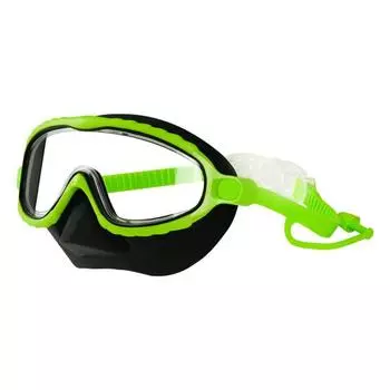 Детские очки для плавания, непротекающие, маска для снорклинга с защитой лица, с носовой перегородкой и эластичным ремешком, защита от запотевания и УФ-лучей, очки для плавания для мальчиков и девочек в возрасте 3-15 лет чёрный