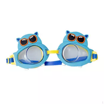Детские очки для плавания, противотуманные детские очки с прозрачным обзором, портативные очки для плавания, очки для водных видов спорта Hippo