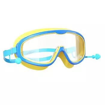 Детские очки для плавания с большой оправой, водонепроницаемые, симпатичные, профессиональные очки для плавания для мальчиков и девочек, дети