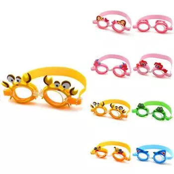 Детские очки для плавания с героями мультфильмов, регулируемые водонепроницаемые противотуманные герметичные очки для дайвинга для мальчиков и девочек