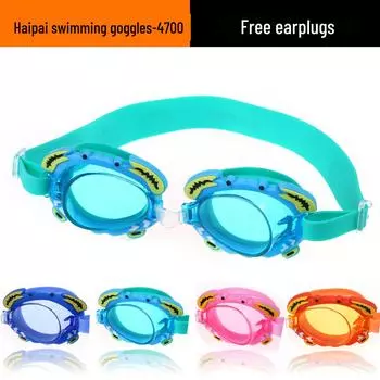 «Детские очки для плавания с рисунком краба — водонепроницаемые и с защитой от запотевания для мальчиков и девочек»