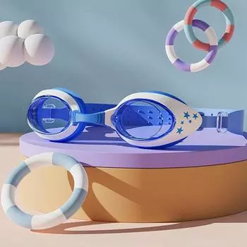 Детские очки для плавания со звездным принтом, летние пляжные силиконовые очки для плавания в бассейне, спортивные очки для мальчиков и девочек, очки для дайвинга, новинка