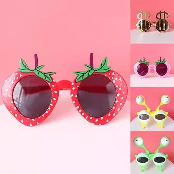 Детские очки для вечеринки по случаю дня рождения, реквизит для фотографий, очки, забавные очки One Size золотой