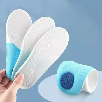 Детские ортопедические стельки из пены с эффектом памяти, инструменты для ухода за здоровьем ног, поддерживающая арку обувь, коврик для детей, удобные спортивные стельки 17.5cm белый