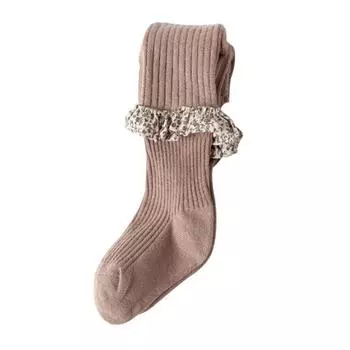 Детские осенне-зимние детские хлопковые теплые колготки для девочек, плотные носки, чулки S