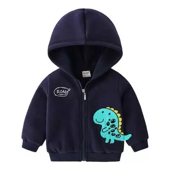 Детские осенние кардиганы для мальчиков с длинными рукавами и мотивами мультяшных динозавров 120