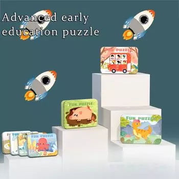 Детские пазлы, подходящие для мальчиков и девочек. Хорошая игрушка для развлечения. розовый
