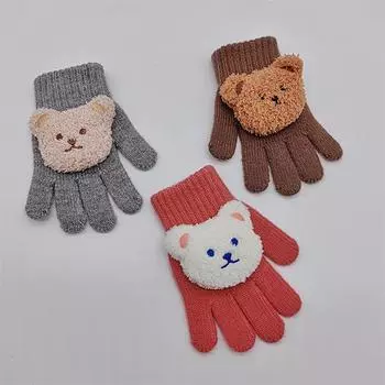 Детские перчатки Детские эластичные вязаные перчатки для запястья и рта