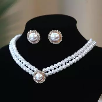 Детские перчатки Платье для девочек Кружевные Короткие и Длинные Черные Стиль Хепберн Шоу Котелок Жемчужное Ожерелье Necklace + ear clip All yards