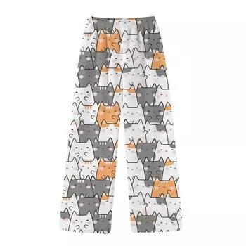 Детские пижамные брюки, длинные фланелевые пижамные штаны, мягкая пижама Kawaii, аниме-мультфильм, удобные зимние пижамные штаны 140 горячий розовый