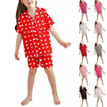 Детские пижамы, модная рубашка из двух предметов, комплект с шортами, мягкий праздничный комплект повседневной одежды 110 бежевый