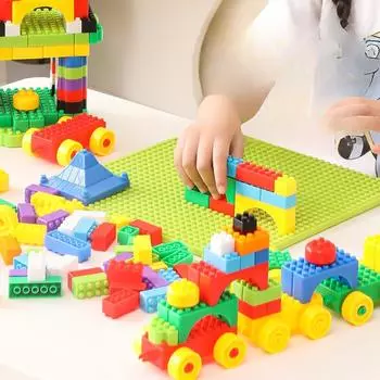 Детские пластиковые строительные блоки Сборка и вставка игрушек Образовательные многофункциональные частицы Развитие интеллекта и использование мозга 35*28*18cm