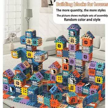 Детские пластиковые строительные блоки Stem, прочная и безопасная конструкция для образовательных и творческих игр