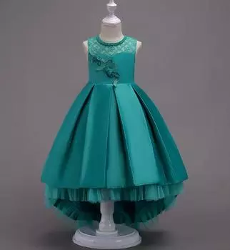 Детские платья для девочек, платья принцесс, детские свадебные вечерние платья, платья на Хэллоуин, платья для вечеринок и банкетов 110cm серый