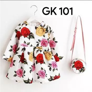 Детские платья принцессы с принтом для маленьких девочек 1-2 YEARS