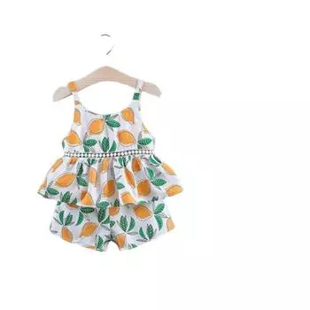 Детские платья принцессы с принтом для маленьких девочек 1-2 YEARS