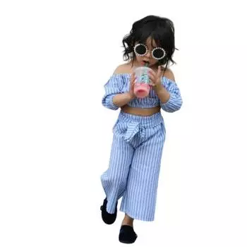 Детские платья принцессы с принтом для маленьких девочек 1-2 YEARS