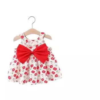 Детские платья принцессы с принтом для маленьких девочек 1-2 YEARS