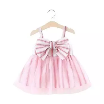 Детские платья принцессы с принтом для маленьких девочек 1-2 YEARS