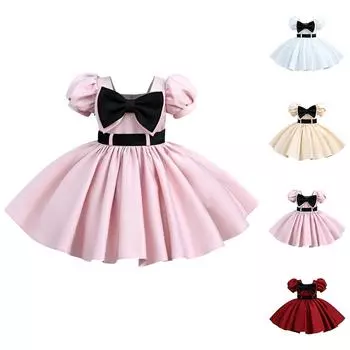 Детские платья, стильные платья принцесс, юбки с пайетками, костюмы для выступлений для детей среднего и старшего возрастаЮбки для девочек 90 шампанского