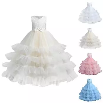 Детские платья, стильные платья принцесс, юбки с пайетками, костюмы для выступлений для детей среднего и старшего возрастаЮбки для девочек 150 розовый