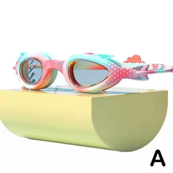 Детские плавательные очки Водонепроницаемые противотуманные очки Очки Профессиональные цветные линзы для плавания для детей Очки