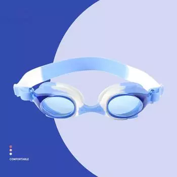 Детские плавательные очки водонепроницаемые, антизапотевающие, анти-УФ, поликарбонатные профессиональные спортивные детские плавательные очки, регулируемые для комфорта