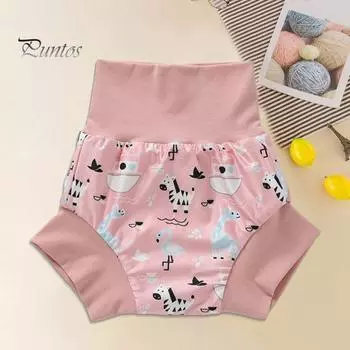 Детские плавки для плавания с 3-слойной защитой, полотенцем от мочи, многоразовые, стирающиеся, с эластичной резинкой на талии, детские шорты для плавания 90 розовый зеленый