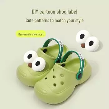 Детские пляжные сандалии с рисунком - летняя мягкая подошва, нескользящая, закрытый носок с цветами для мальчиков и девочек All Sizes