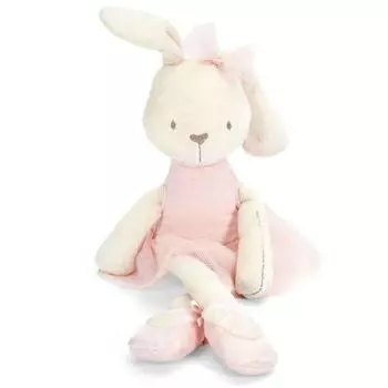 Детские плюшевые игрушки для маленьких девочек, милые мягкие игрушки в форме кролика, мягкий безопасный подарок 16,5 дюймов розовый