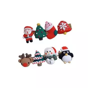 Детские подарки милые аксессуары для волос для девочек и взрослых головной убор в виде лося Рождественская заколка для волос Заколка для волос Санта-Клауса A