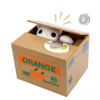 Детские подарочные копилки, милые горячие продажи, электронные копилки, автоматизированная панда, кошка, украсть банк для монет, копилка для экономии денег Style A