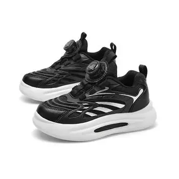 Детские повседневные кроссовки для мальчиков и девочек, летние, осенние, легкие спортивные кроссовки для бега, дышащие, для студентов, мягкие, для ходьбы, для тенниса 28 чёрный