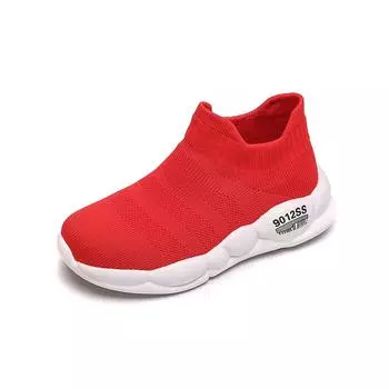 Детские повседневные кроссовки, всесезонная прогулочная обувь для мальчиков и девочек, студенческая сетчатая дышащая обувь для детей 26 чёрный