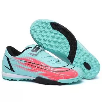 Детские профессиональные футбольные бутсы с шипами на липучке Ding, дышащие тренировочные нескользящие кроссовки для мальчиков и девочек 27