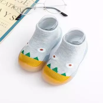 Детские прогулочные туфли с мягкой подошвой Детские носки Обувь Удобная и дышащая Мультяшные узоры 11.5cm