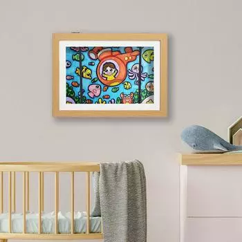 Детские рамки 8,27x11,7 дюйма Рамка с передней загрузкой и эластичным ремнем Внешняя рамка Сменный дисплей Детская художественная рамка для дома или офиса чёрный